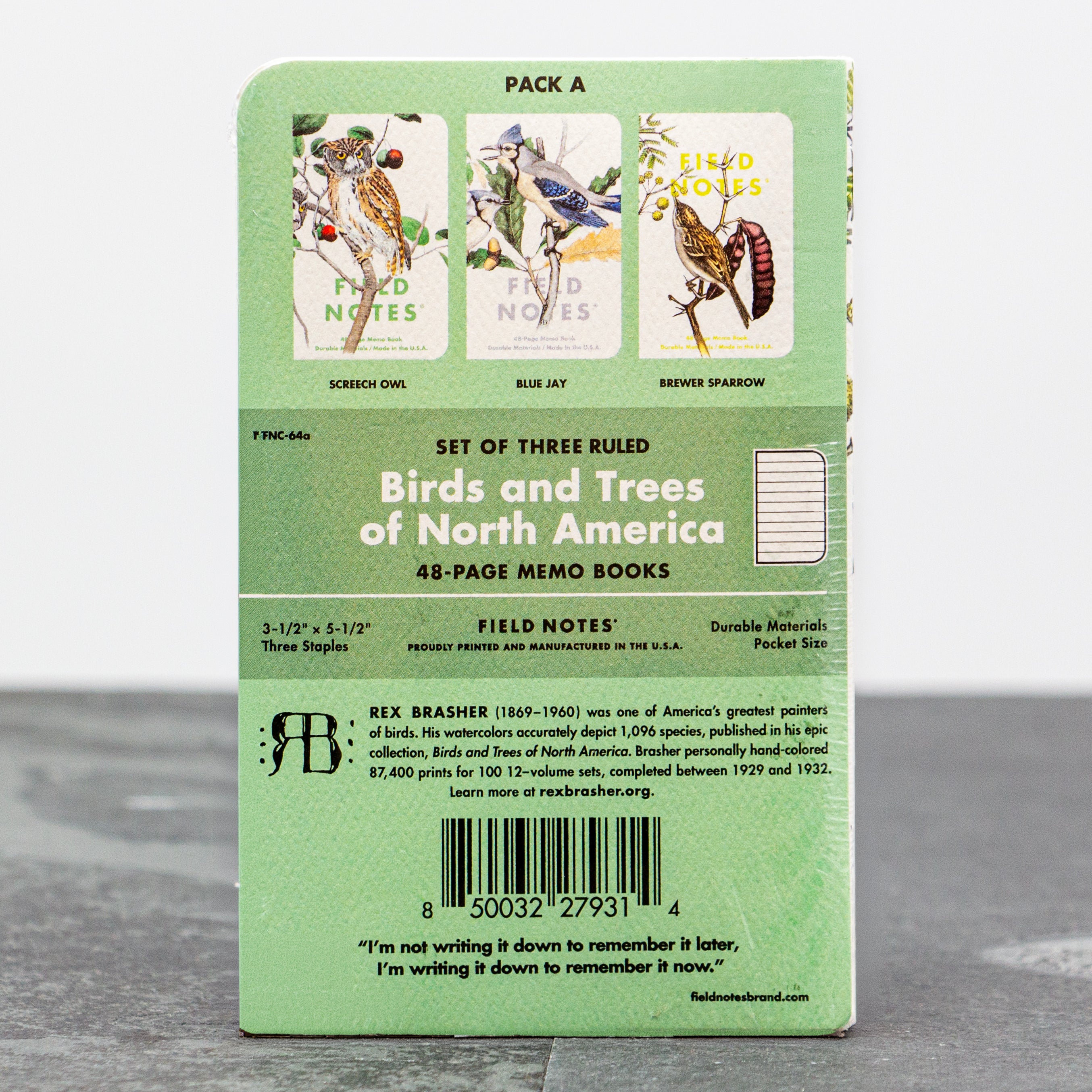 Field Notes Birds & Trees of North America Memo Book 3-pack