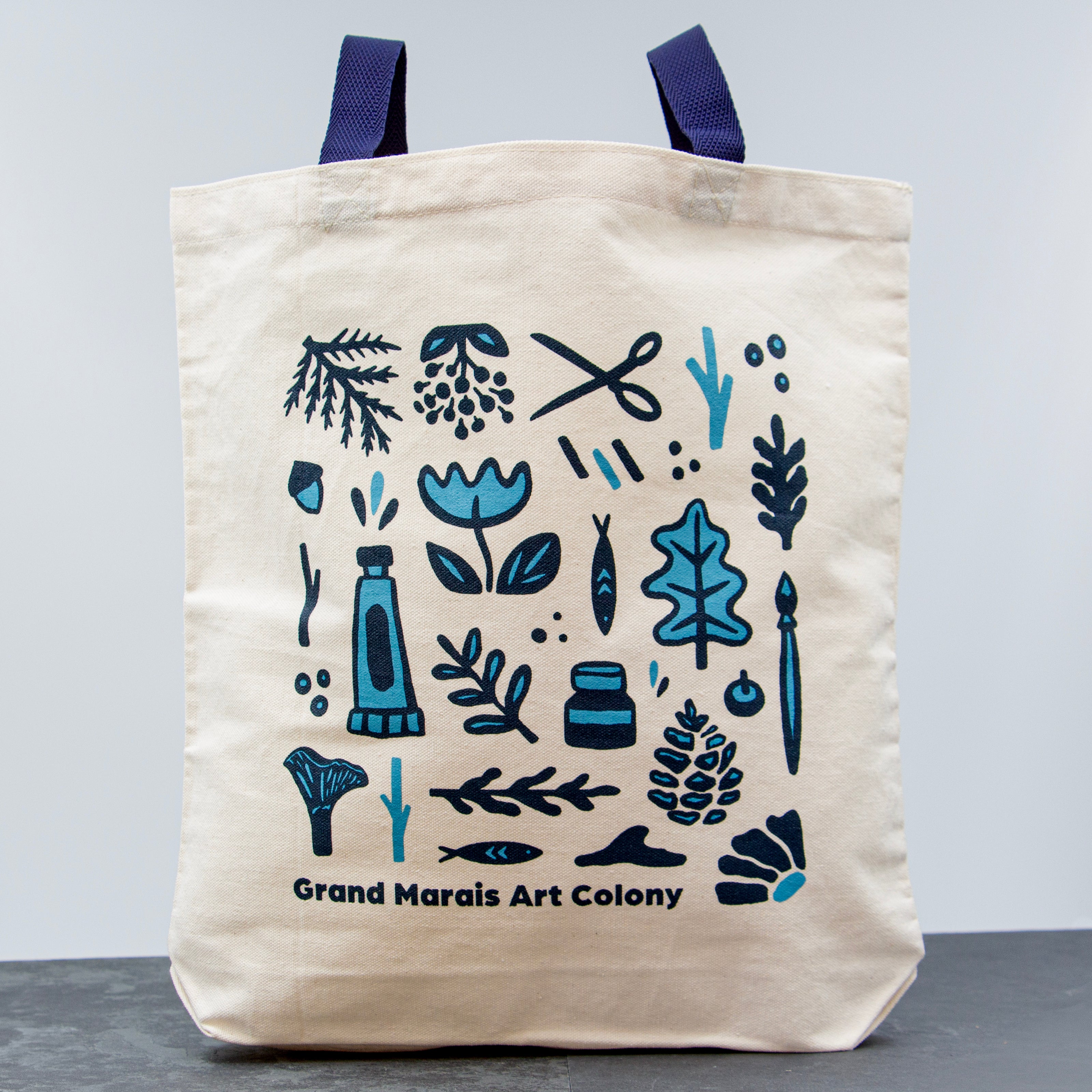Grand Marais Art Colony Tote - Botanical Design