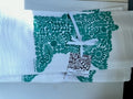 Jeanne McGee Hand-Printed Tea Towel (Any color)