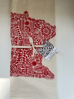 Jeanne McGee Hand-Printed Tea Towel (Any color)