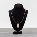 Rebecca Wicklund - Birch necklace on gray/brown leather 18”