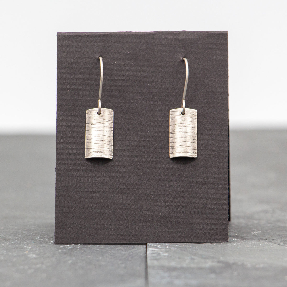 Rebecca Wicklund - Narrow silver birch earrings