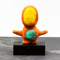 Judith Yourman - Figure With Yellow and Blue Circles