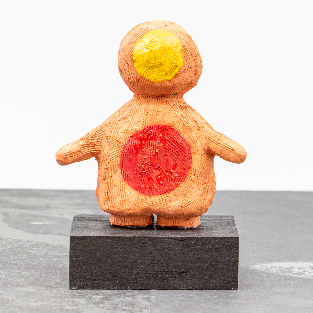 Judith Yourman - Figure With Yellow & Red Circles