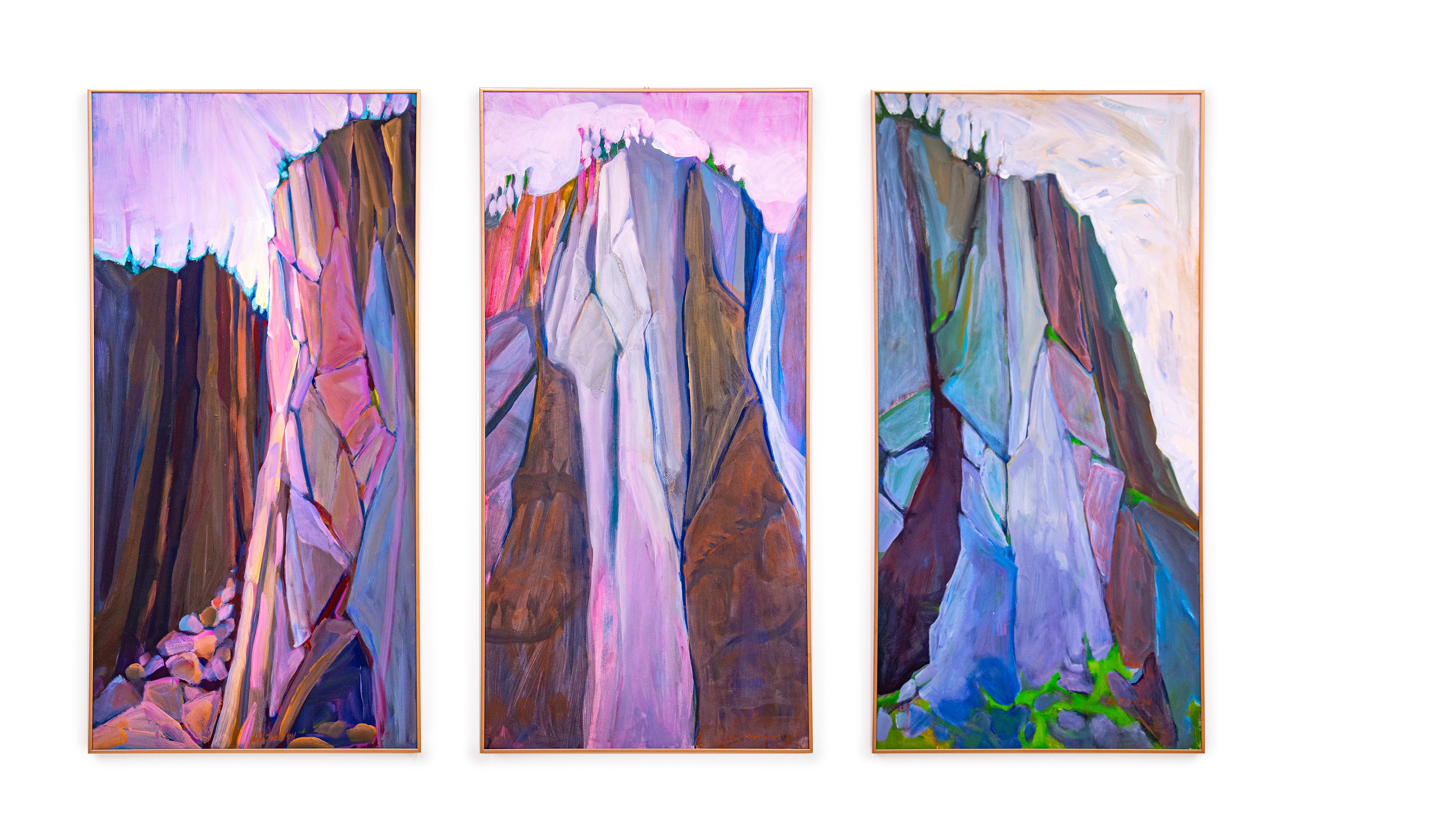 I Felt Small tryptich - Liz Sivertson